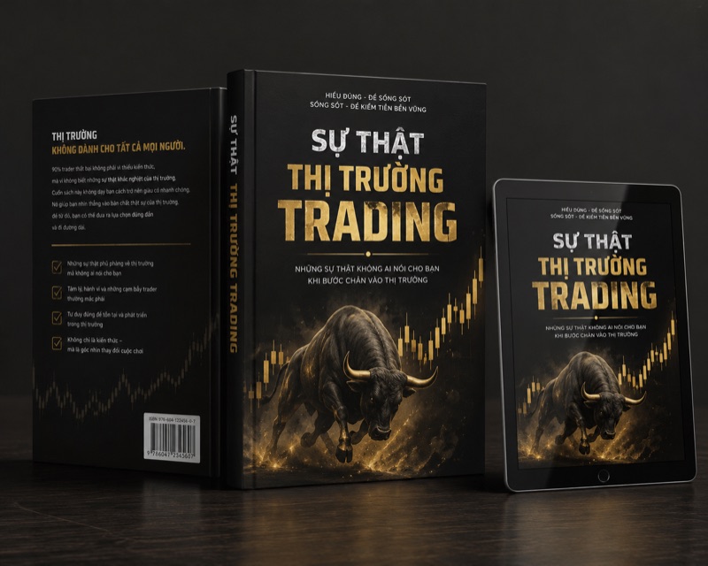Mockup ebook Sự Thật Thị Trường Trading — Sydney, ROVA